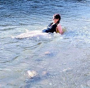 "Swimming" in the Rio Grande again...