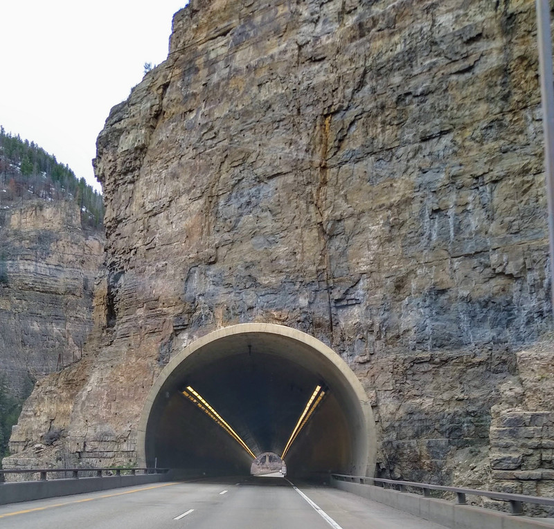 One of the many tunnels on Route 70