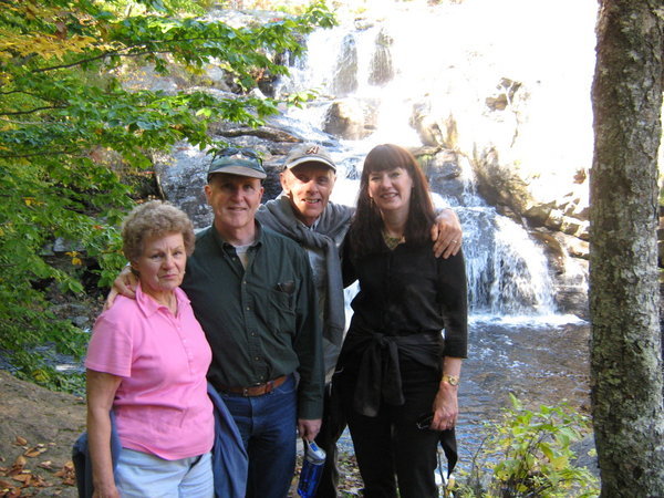 My mom, stepdad Ned, Bill, and me at Devils Hopyard