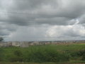 Rain clouds and the suburbs of Nairobi