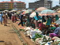 The huge outdoor market in Karatina