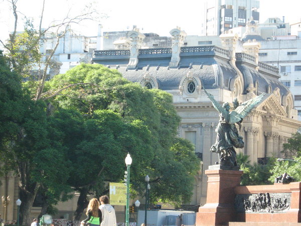 The statue of San Martin, the liberator