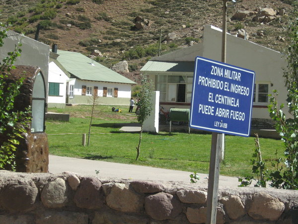 Military base near the border
