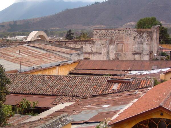 Roof top view of Antigua