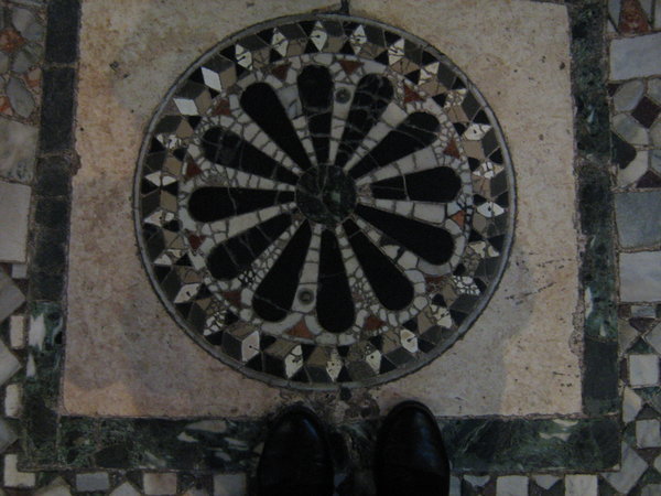 Detail floor St Marks..with my boots...