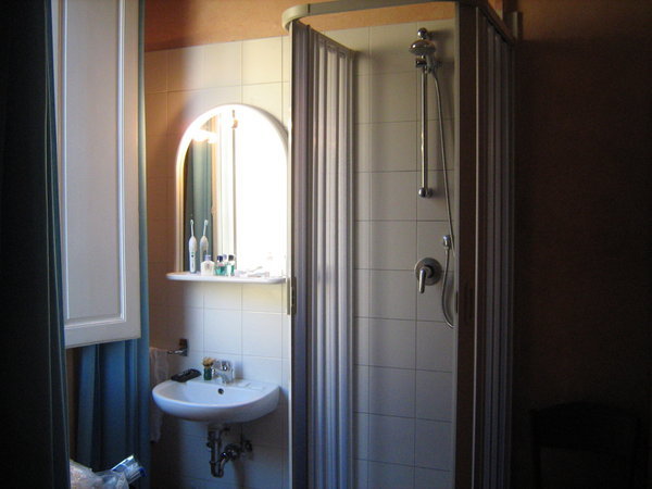 Our in room shower in Florence!