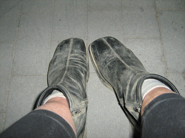 Dusty boots...12 kilometers of trail
