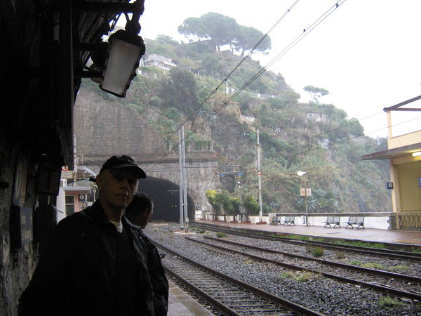 Leaving Cinque Terre in the rain