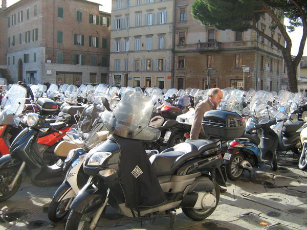 Scooter parking...