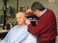 Bill gets a great haircut, Salerno, old city