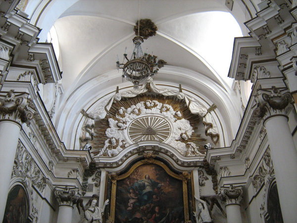 Baroque church interior