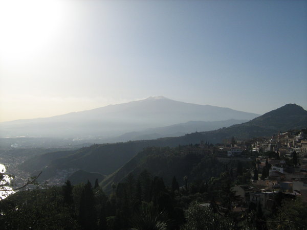 Mt Etna fromTaormina