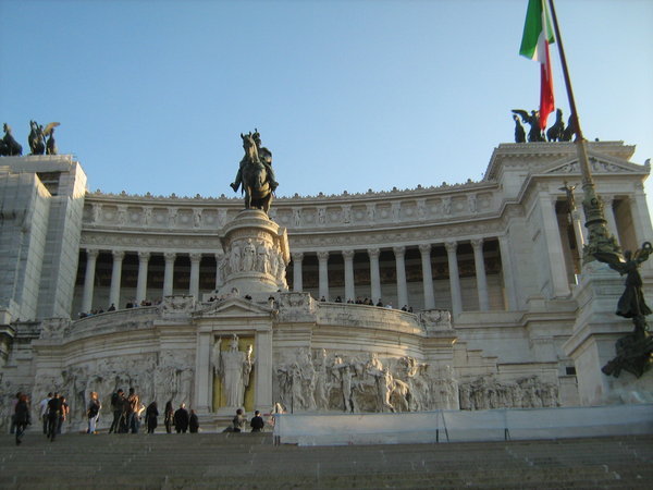 Vittoriano....built to celebrate the unification of Italy