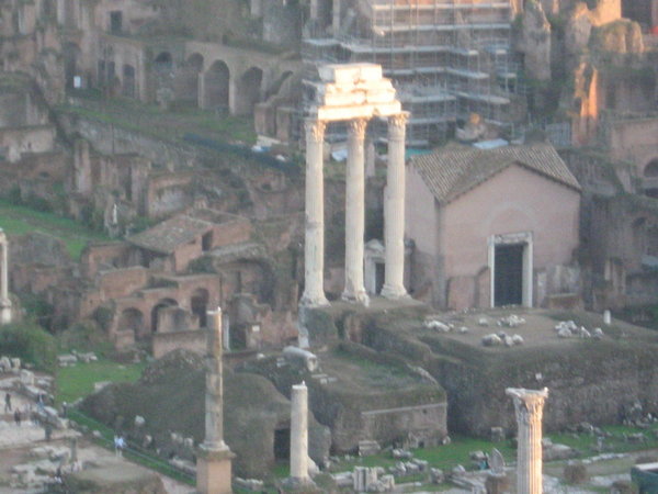 Roman ruins from above