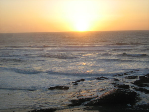 Sunset from our room. Lincoln City, Oregon