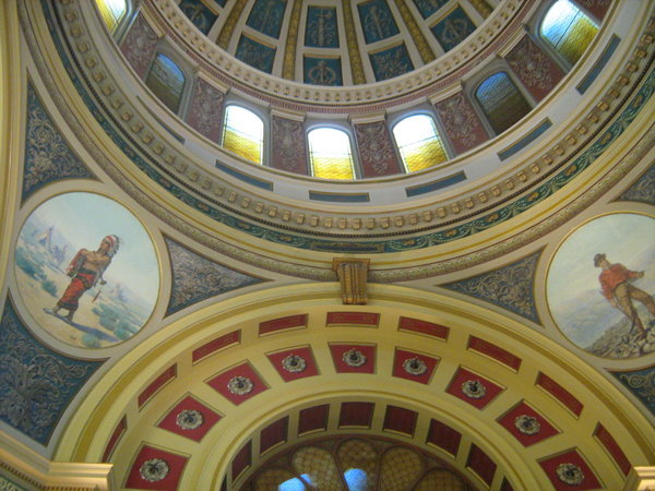 Inside the capitol building, Helena