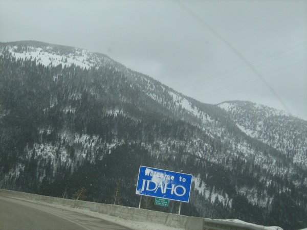 Coming into Idaho over Lookout Pass