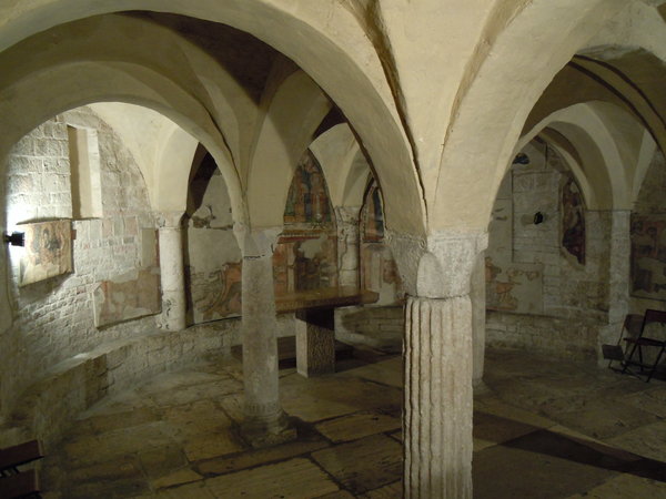 Crypt in the church near our apartment