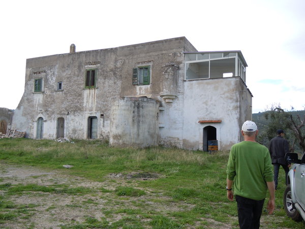 The old family farmhouse that Francesco is fixing up
