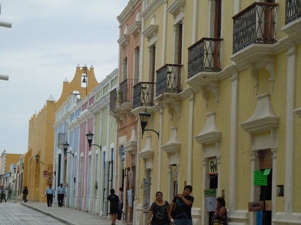 Typical street in Campeche