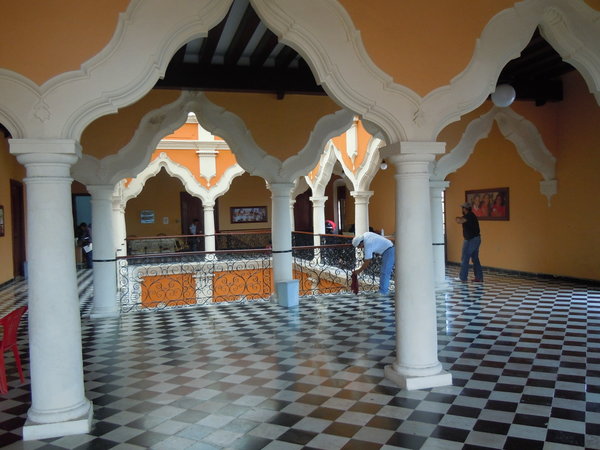 Interior, former colonial home, Campeche