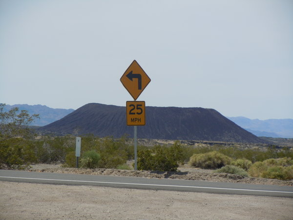 Cinder cone in Mojave