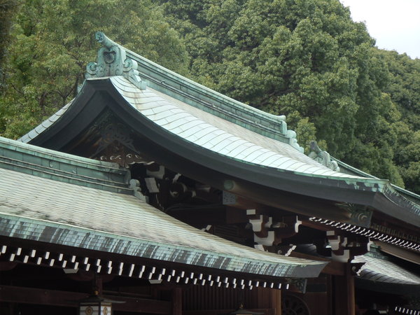Roof tops at Meiji Shrine