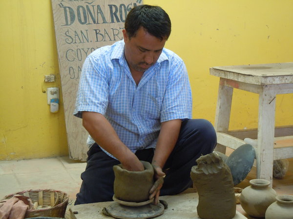 At the pottery workshop