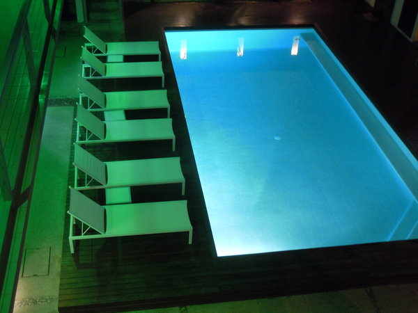 Our Pool at Night