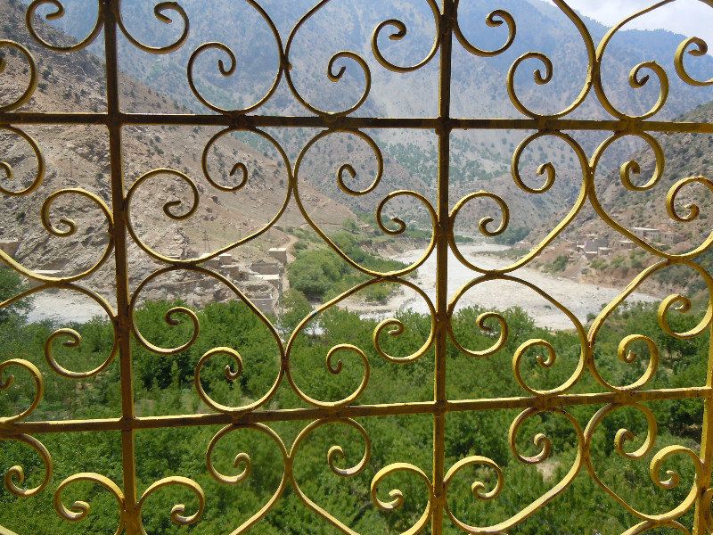 Looking out our Berber hosts' window toward the river