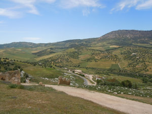 View from Tombs towards the Rif Mountains