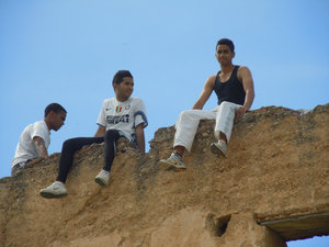 Boys on the tower
