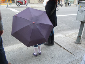 Girl with Umbrella, Barcelona