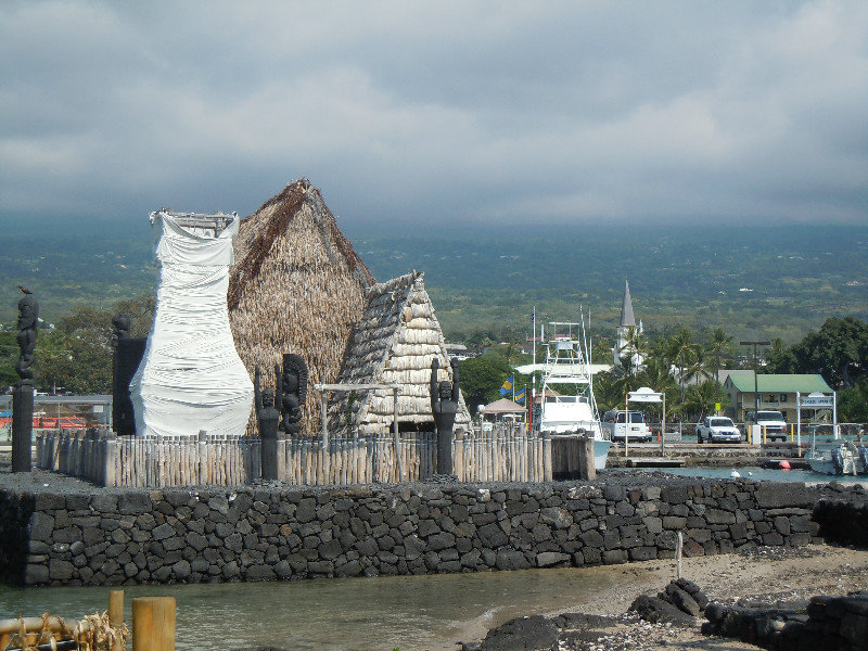 Reconstructed site in Kona Harbor near cruise ship landing