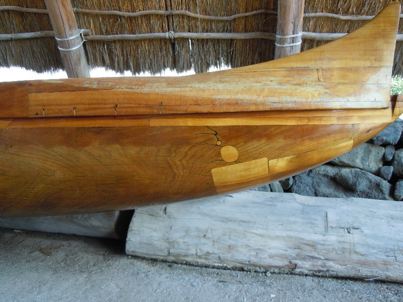 Outrigger with mended holes