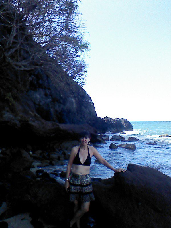 Rocks at south end of our beach in Lo de Marcos