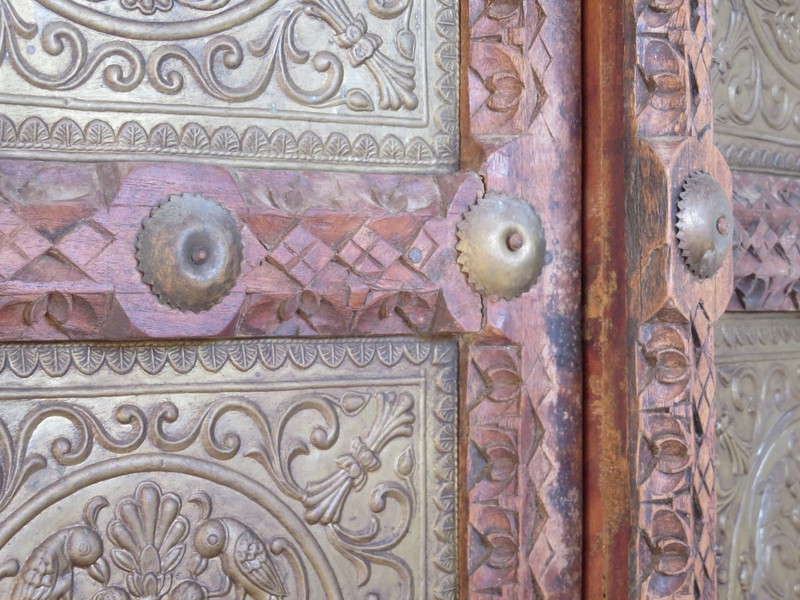 Detail of an armoire in the hallway
