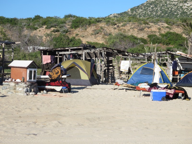 Fishermen's encampment at Las Frailes