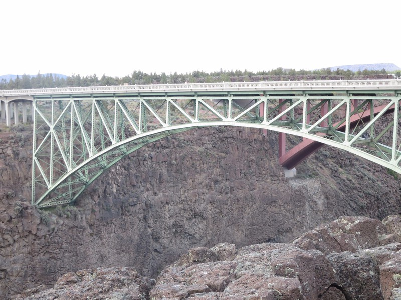 Old bridge across Crooked River near Madras, OR