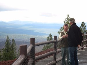At the lookout on Cinder Cone