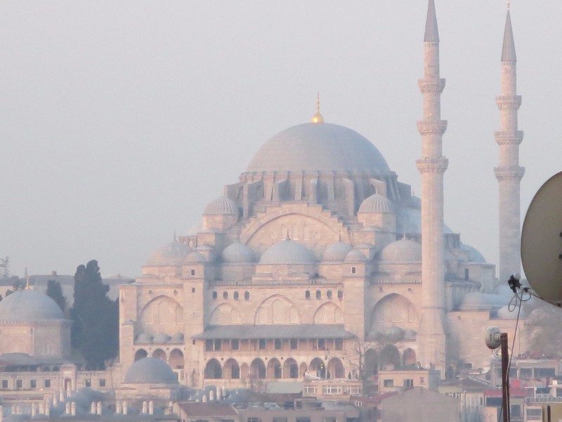 Suleymaniye Mosque from our window