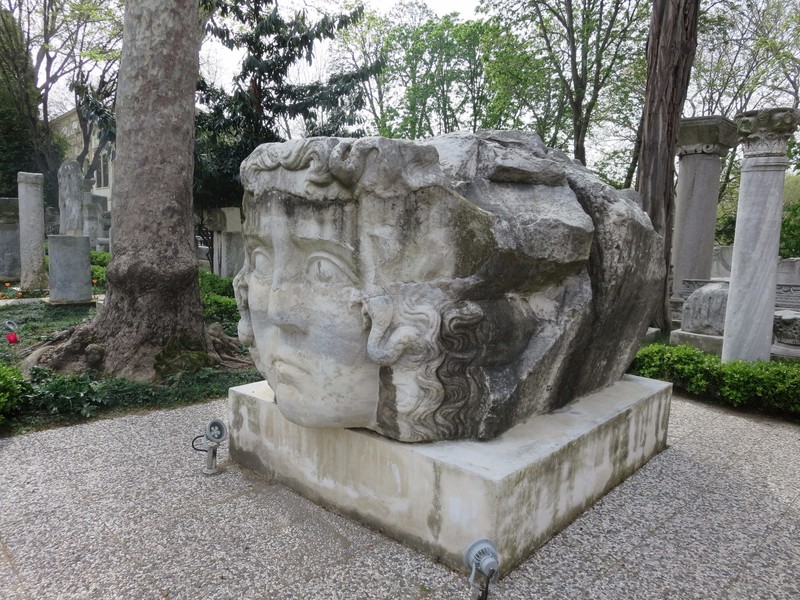 In the gardens of the Archaeological Museum