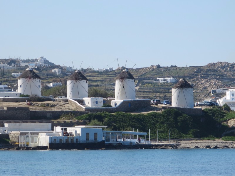 Mykonos iconic windmills