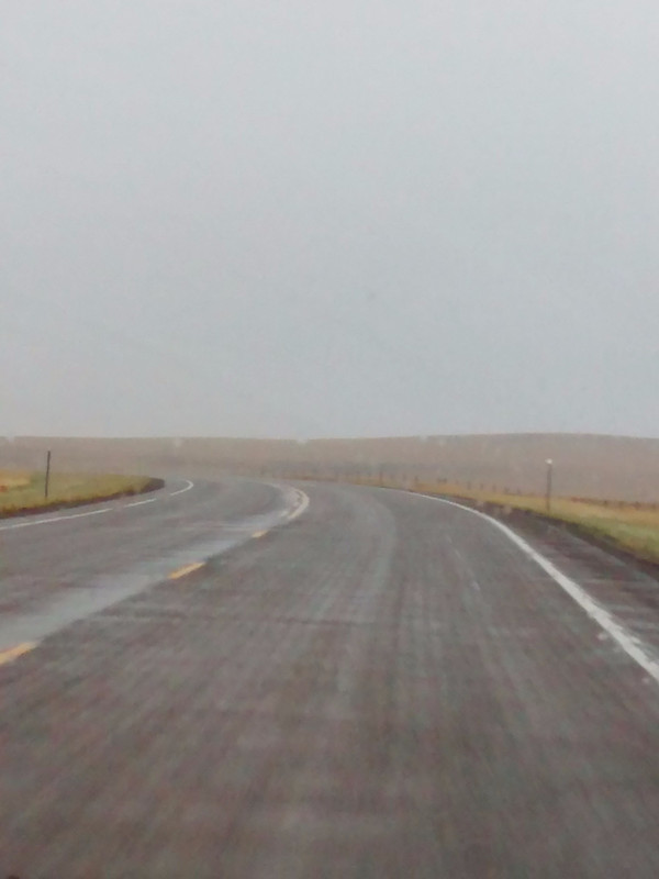 Deserted roads in Montana