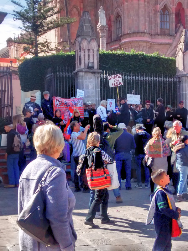 San Miguel Trump protest