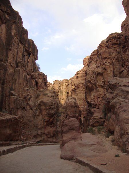 The narrow wadi