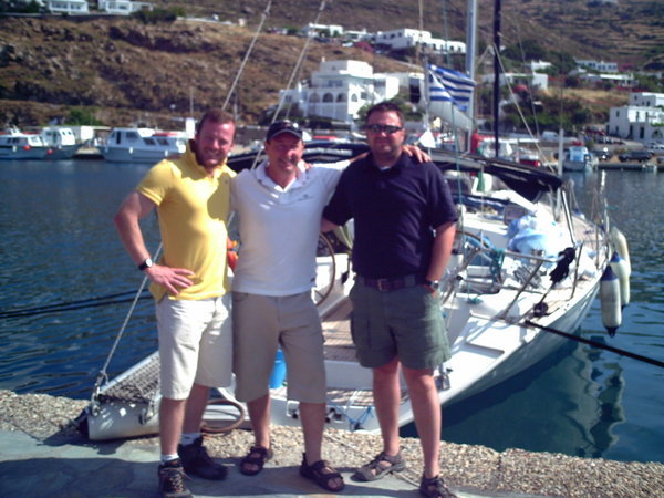 The 3 brave men of the Aegean Sea with Thesis (Neil , Les, Rob)