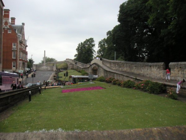 The town walls.