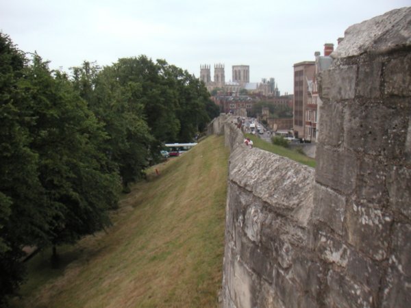 The town walls.
