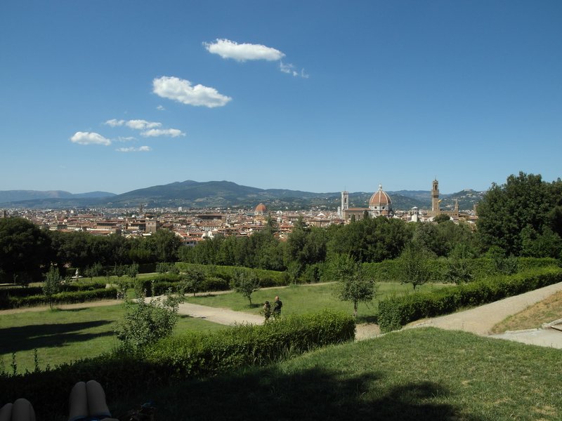 View of Florence from the Gardens